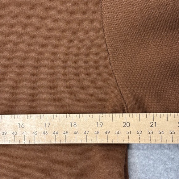 Shein Women's Medium Halloween Pumpkin Sweatshirt Brown Crew Neck Jack o Lantern - Picture 6 of 8